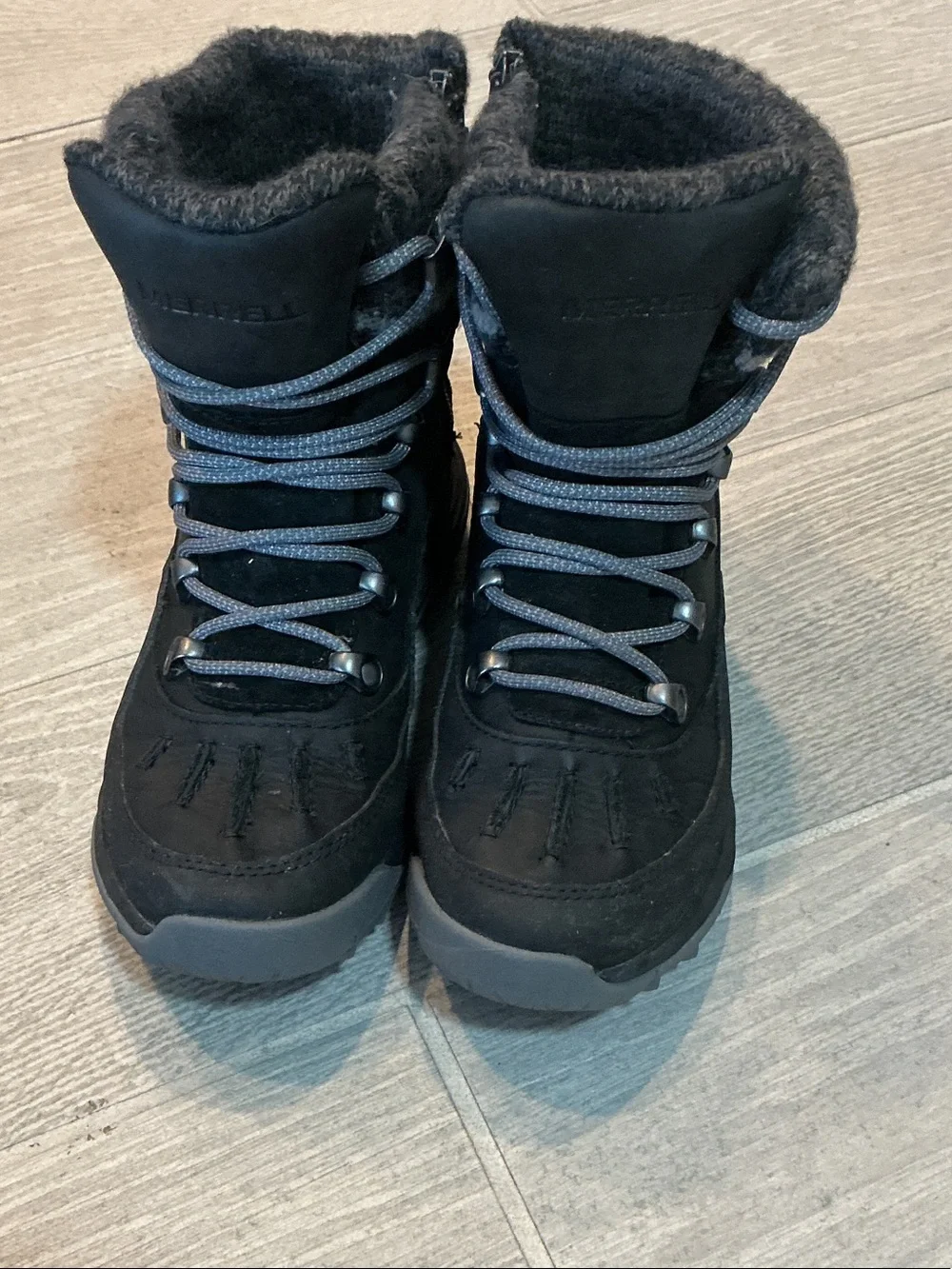 Merrell Siren 4 Thermo Women's Black Winter Waterproof Boots Sz 5 J037410 Vibram